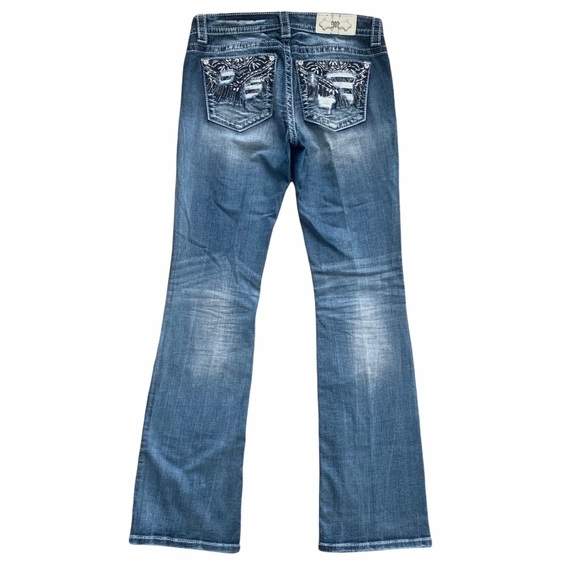Miss Me Signature Boot Cut Denim Jeans Size 29 - Picture 4 of 13